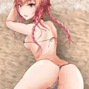エロ水着飛鳥ちゃんでビーチ！