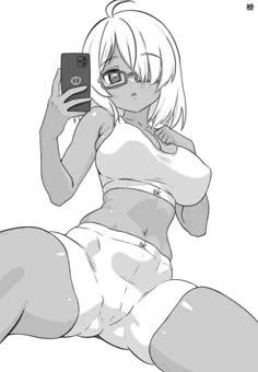 例の下着で自撮り