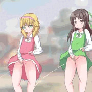 ももあり立ちション