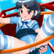 幼女が遊具で誘惑してくる絵