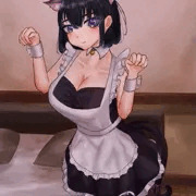 猫メイドコスプレちゃん