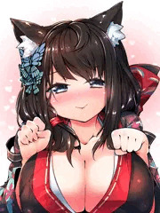 扶桑にゃんに挟んでもらう。
