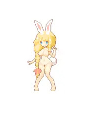 雪うさぎの女の子