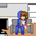 TVを見ている妹へのセクハラをあきらめない兄（前編）