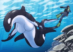 シャチっぽい水棲系メスドラさん