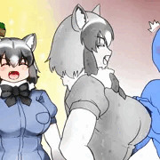 石像を磨きにきたらすでに磨いてくれてるヒト？がいたのだ