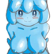 お座りスライム娘ちゃん