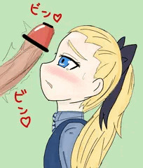 エセルちゃんデコズリ&デコ射（ミルドレッドの魔女学校）