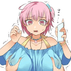 急におっぱい揉む