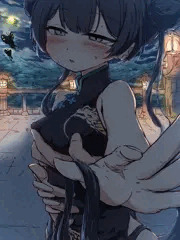 キサキと夜のお散歩