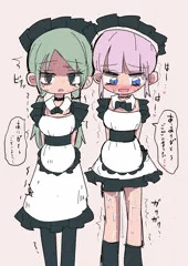 ご主人様にお礼を言うメイドちゃん