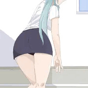 ミニスカ慧音　＆差分