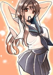 ワキ見せ少女
