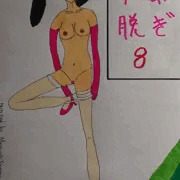 襟付きミニドレスの女／後半