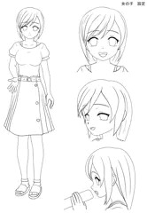 キャラクター設定　女の子と男性