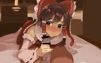 ホテルで手コキ霊夢さん