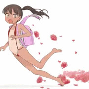 日焼けあとスリングショットランドセル女児