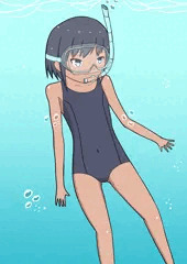 シュノーケル娘