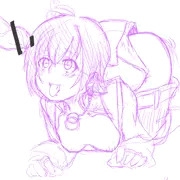 ちゃんスノ落書き