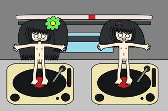 レコードとラジオの小人