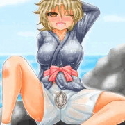 ドジっ子なあわび取りの海女ちゃん