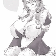 メイドさん噴乳[差分付き]