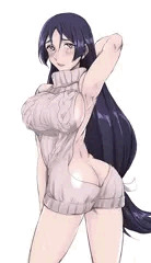例のセーター