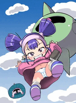 空から女の子がっ