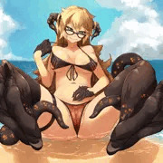 アザーちゃん挑発から触手襲撃（よその子）