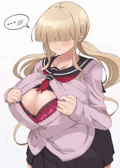 谷間ホールメカクレ巨乳ギャルちゃん