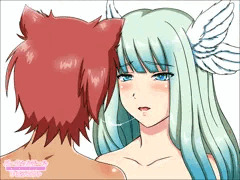 【バーチャルドール】キス（レズ・獣耳・天使・褐色肌）
