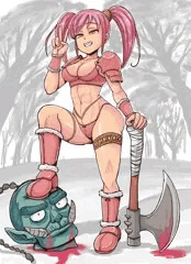 オークおじさんｖｓ女戦士　０１