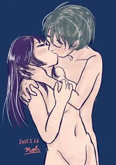 キスしてる