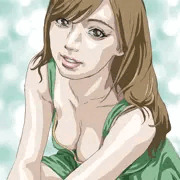 お姉さんの胸元