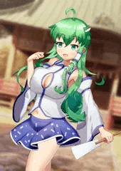 夕焼けの早苗さん