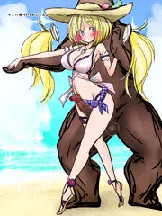 ホロライブサマーファイルNo.04❤アキ・ローゼンタール❤パレオ水着❤