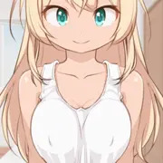 ぐいっ…　ぼろん