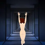 全裸で逃げるしずかちゃん(笑)