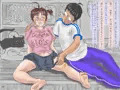 ある相姦家族2　ロリ巨乳叔母と汗だく