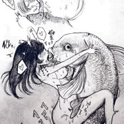 続・魚といちゃつく絵