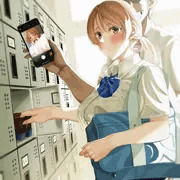 昇降口で…