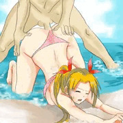 波打ち際セックス！