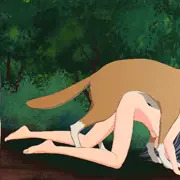 林で獣姦されるふうの