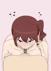 フェラをする強気ギャル