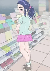 夜のコンビニにて