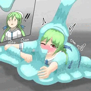 スライムに襲われるコメットさん