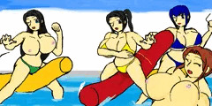 弾ける水飛沫