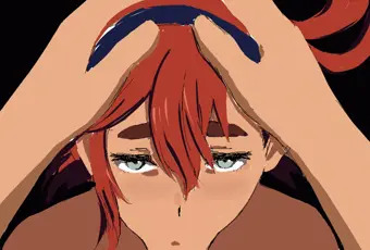 水星の魔女　スレッタ主観フェラGIF