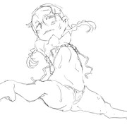 お乳をほりだす福田。