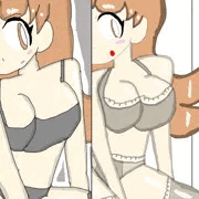過去絵リメイク！うちの子・ジェニファーの下着姿 2023vs2025